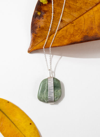 Down to Earth Texture Pendant Necklace