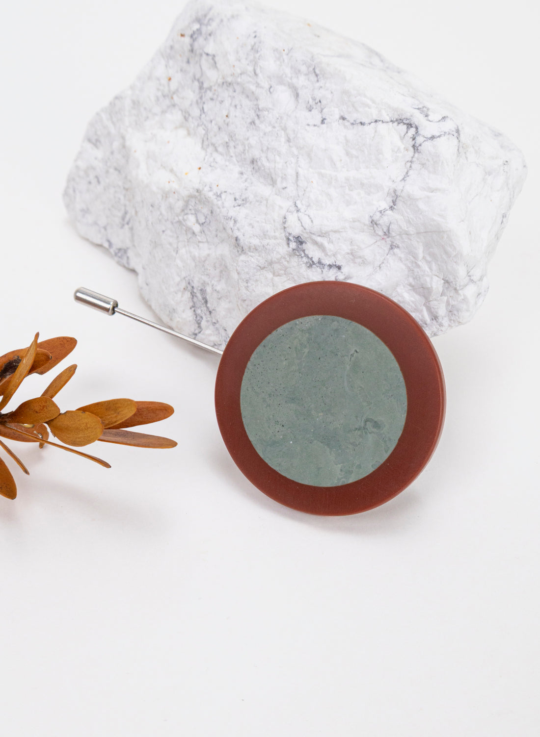 Caim Lapel Pin - Burnt Brick