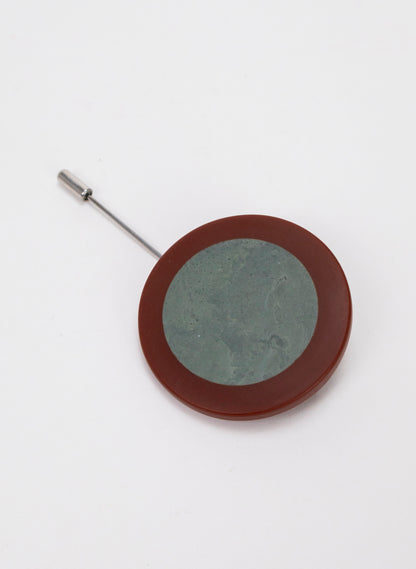 Caim Lapel Pin - Burnt Brick