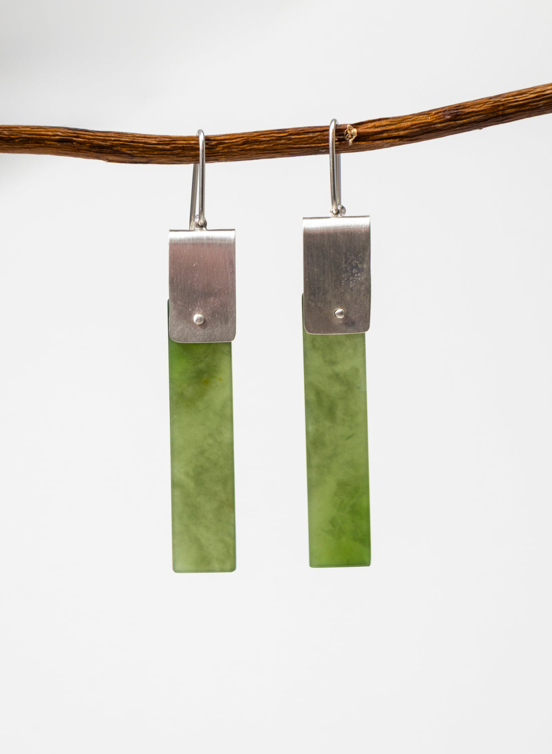 Pounamu Panel Earring