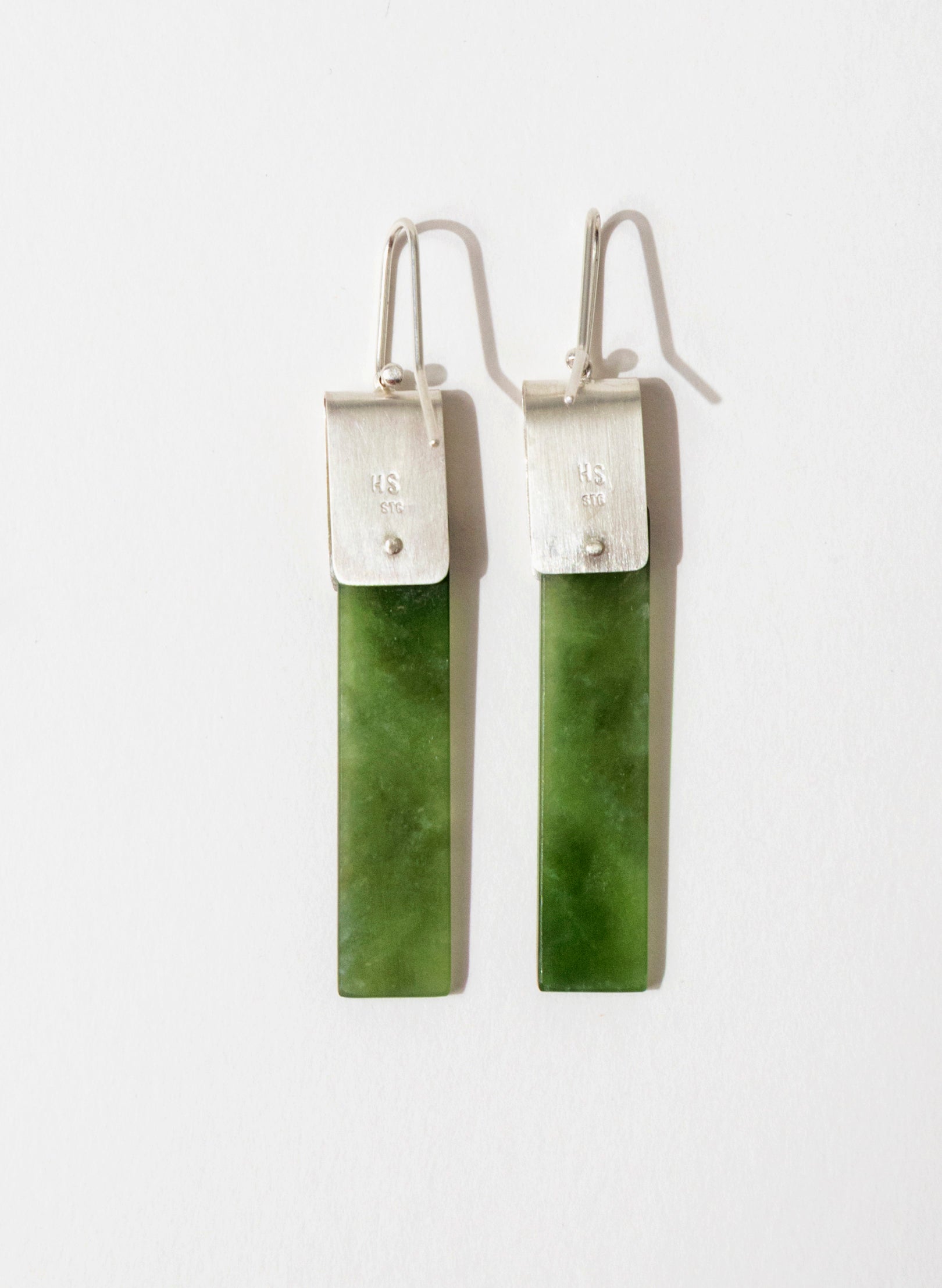 Pounamu Panel Earring