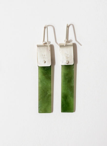 Pounamu Panel Earring