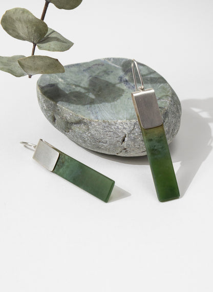 Pounamu Panel Earrings