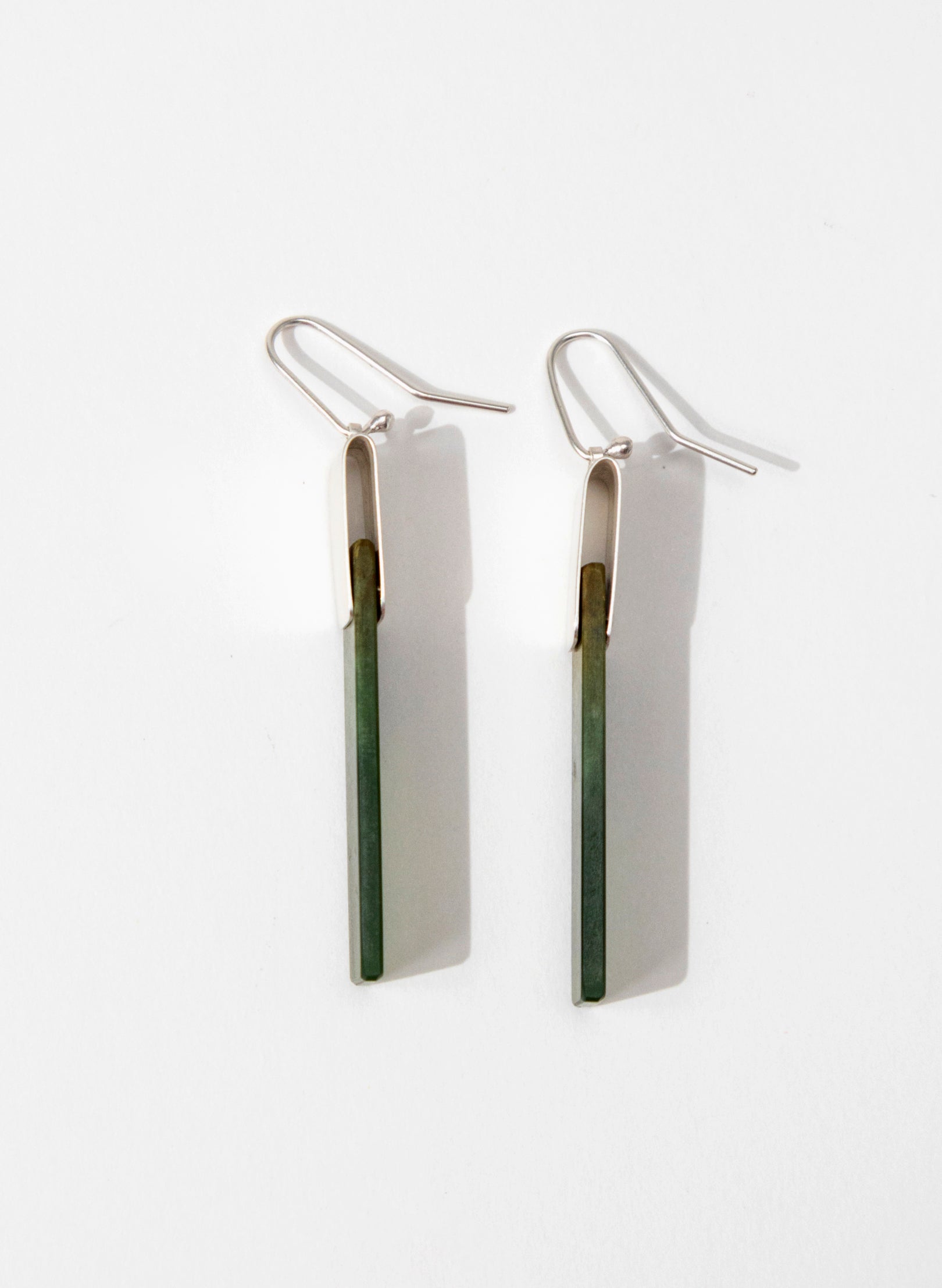 Pounamu Panel Earrings