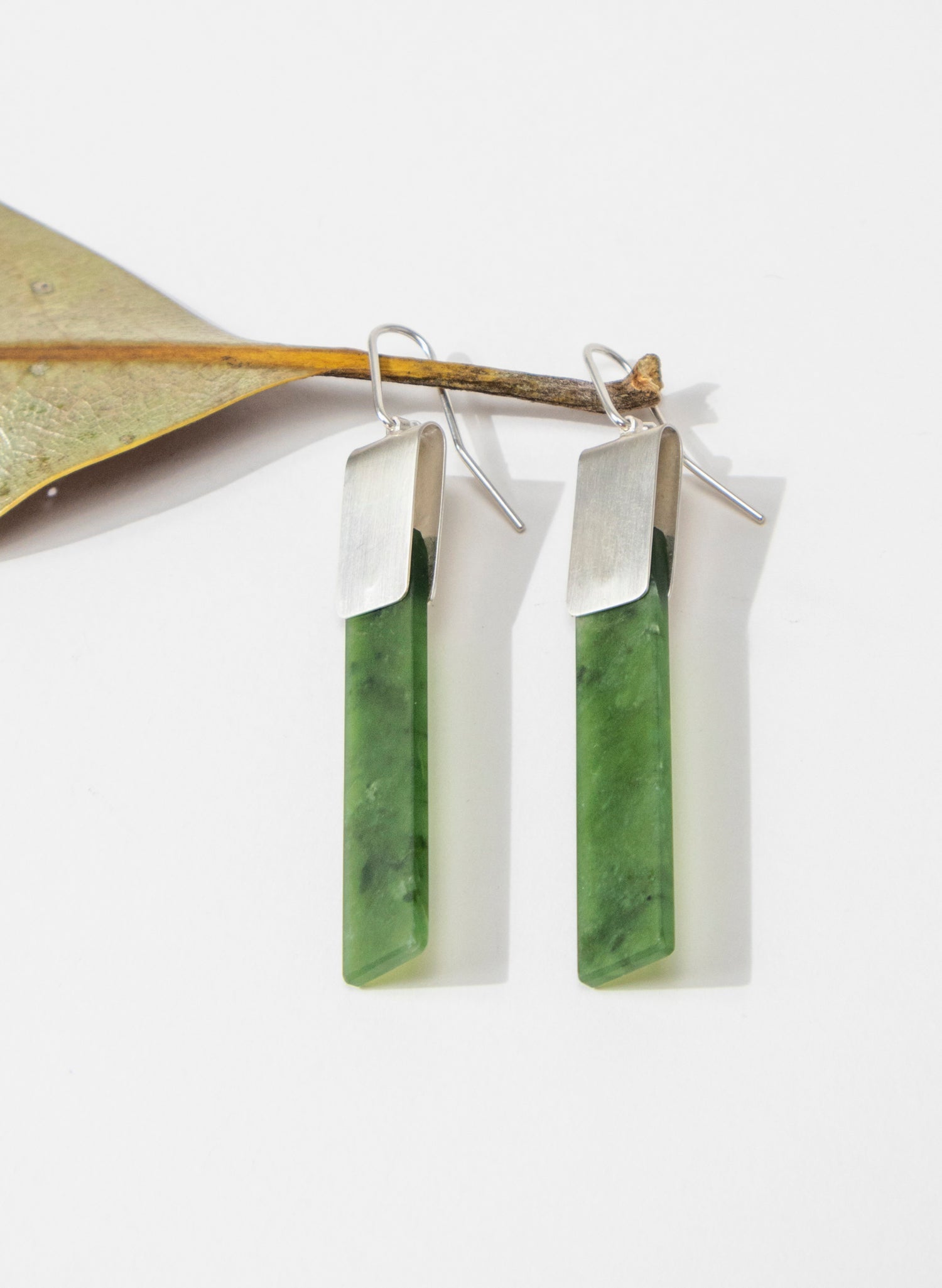 Pounamu Panel Earring