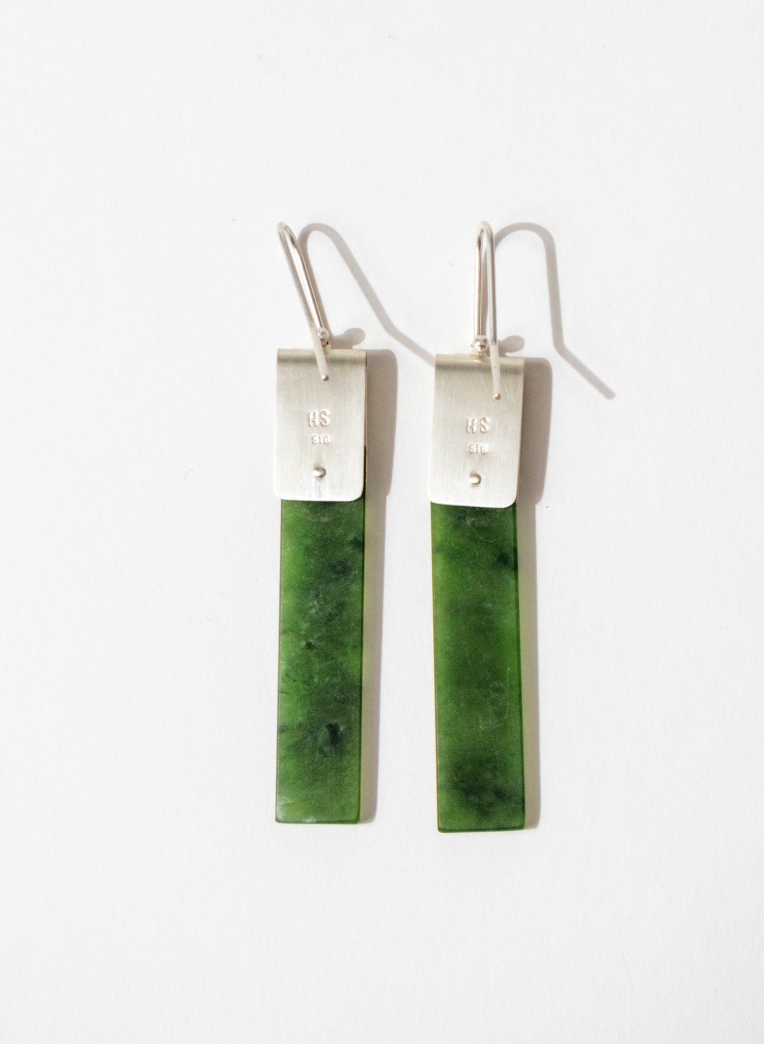 Pounamu Panel Earring