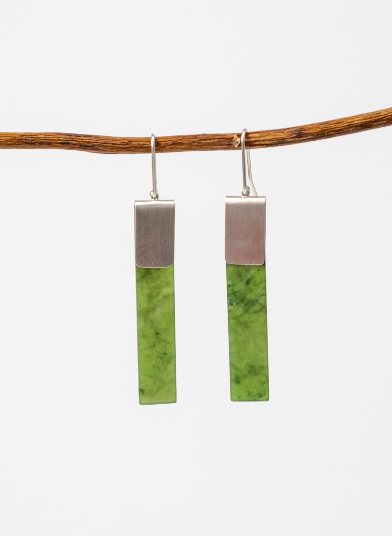 Pounamu Panel Earrings