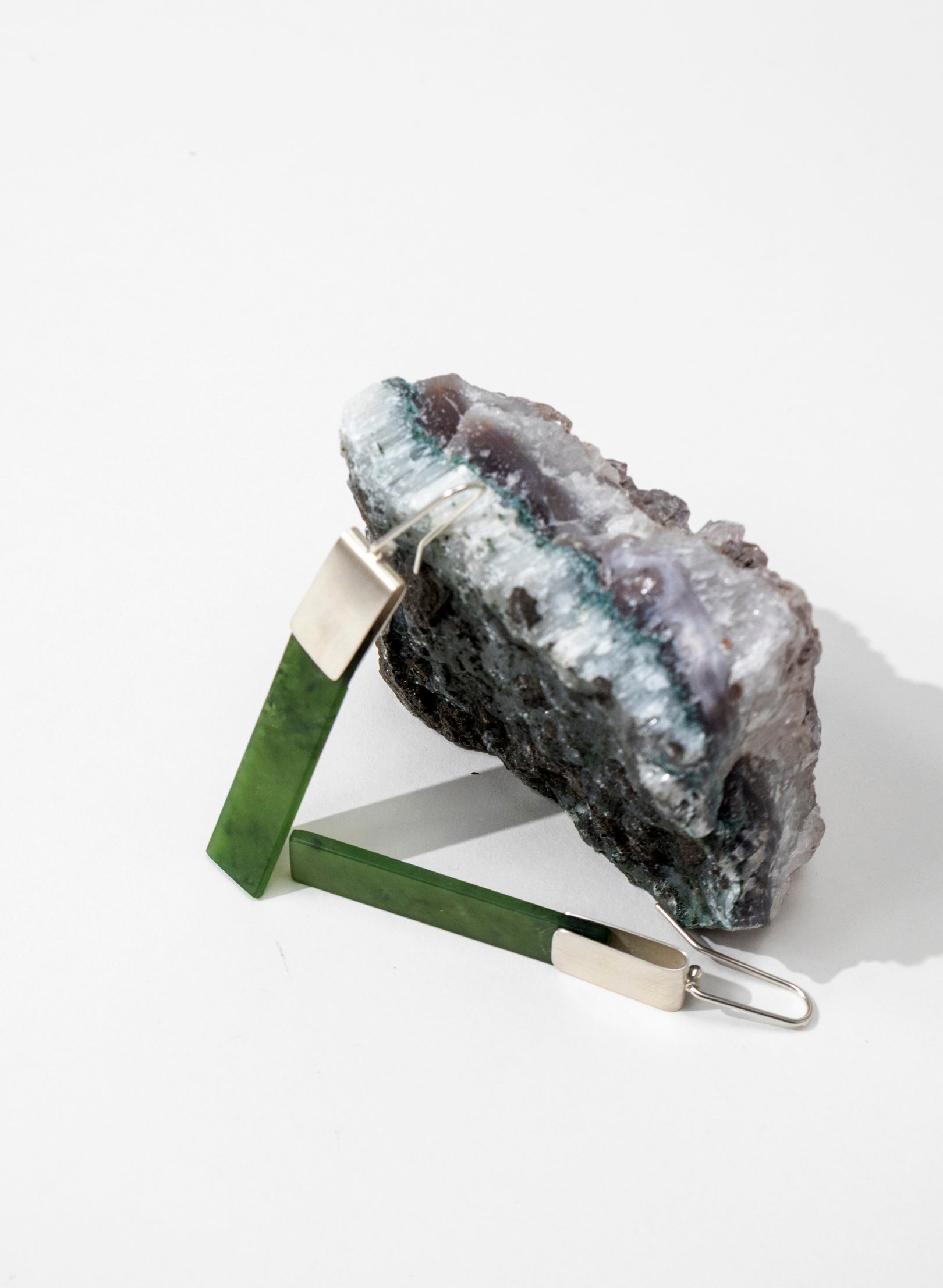Pounamu Panel Earrings