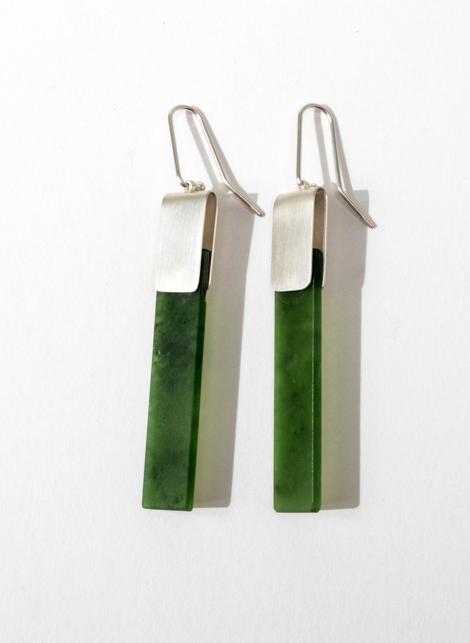 Pounamu Panel Earring