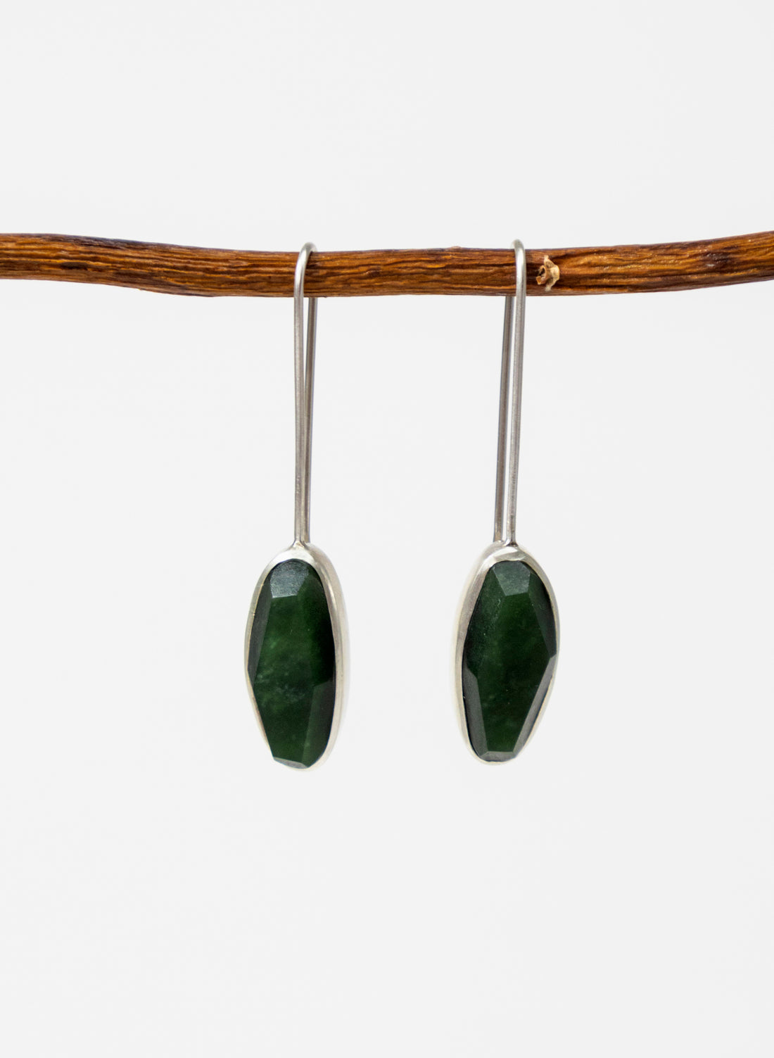 Organic Facetted Earrings