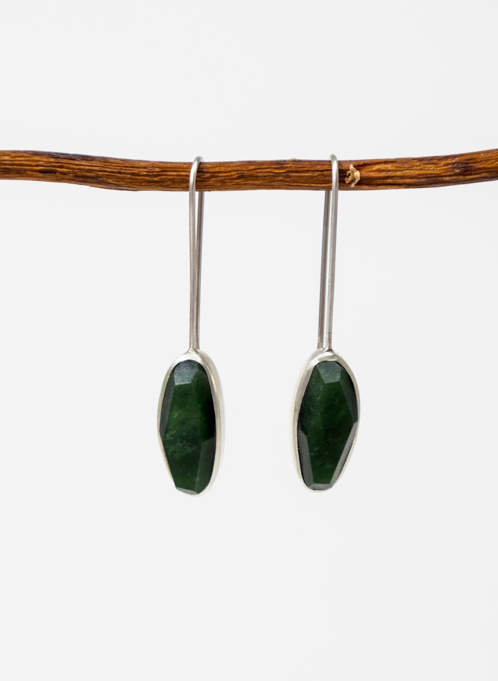 Organic Facetted Earrings