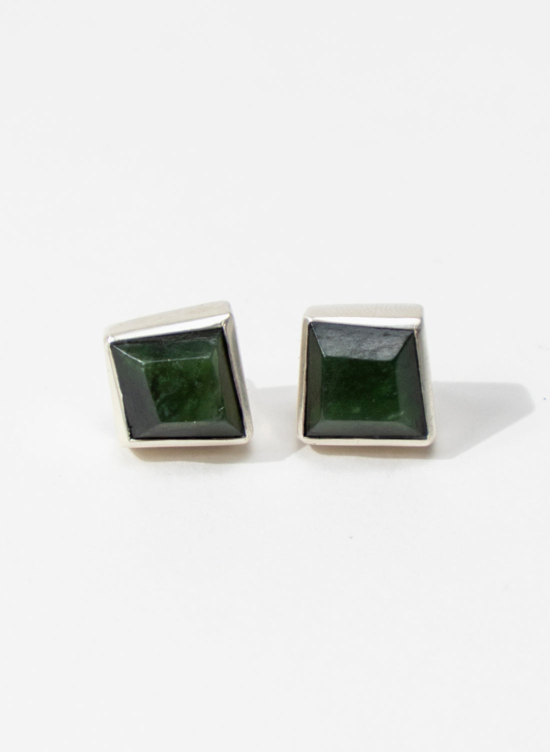 Facetted Pounamu Box Studs