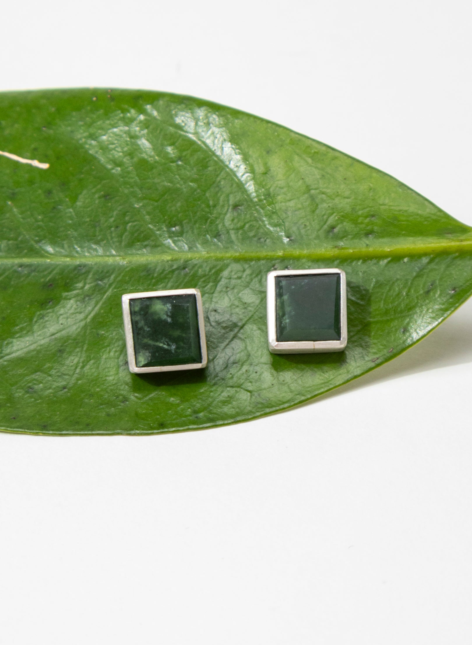 Geometric Pounamu Box Studs