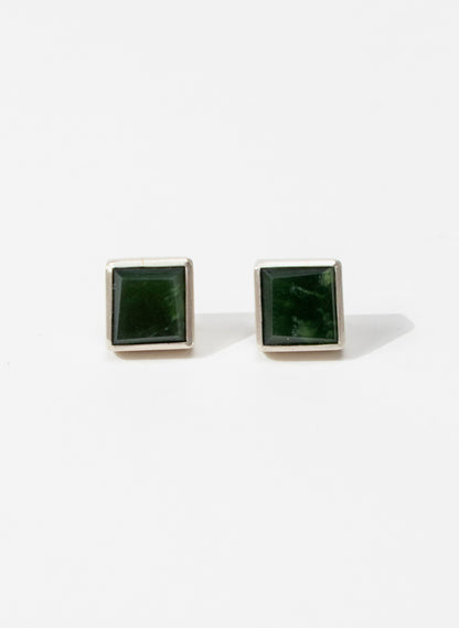 Geometric Pounamu Box Studs