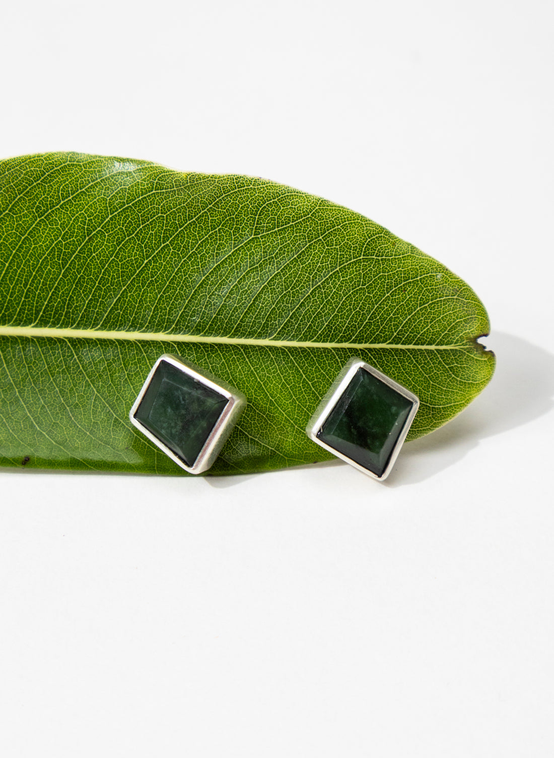 Facetted Pounamu Box Studs