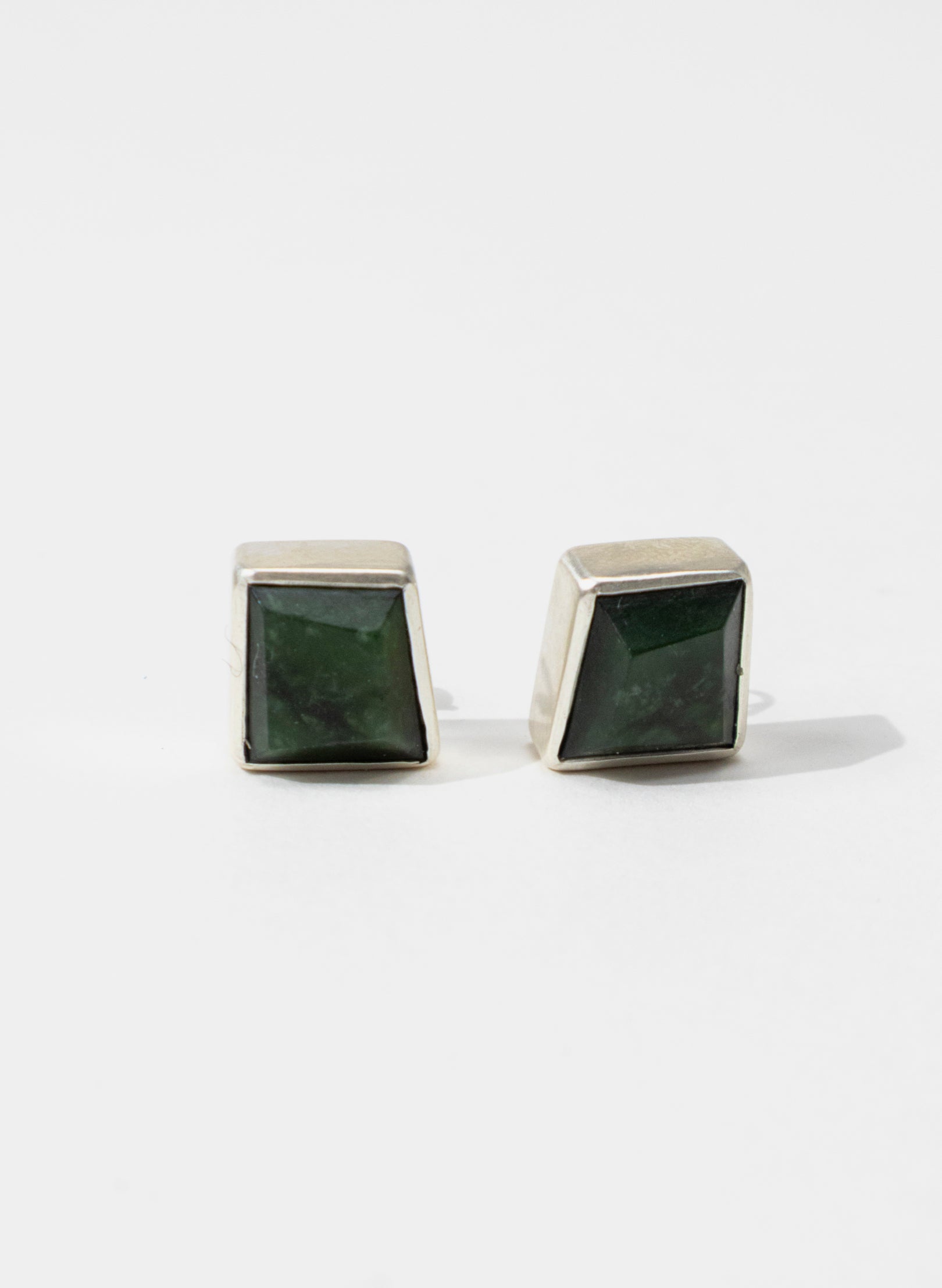 Facetted Pounamu Box Studs