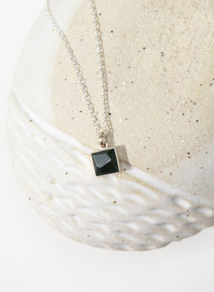 Faceted Geometric Pounamu Pendant