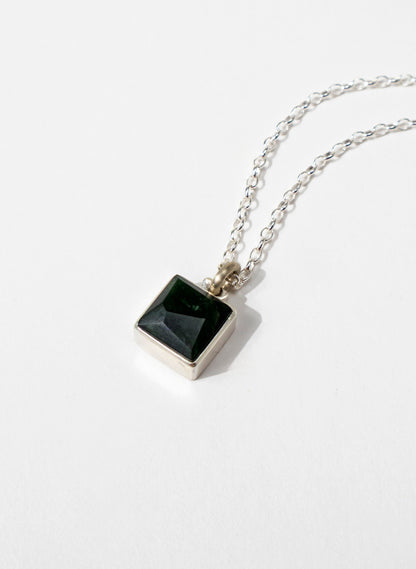 Faceted Geometric Pounamu Pendant