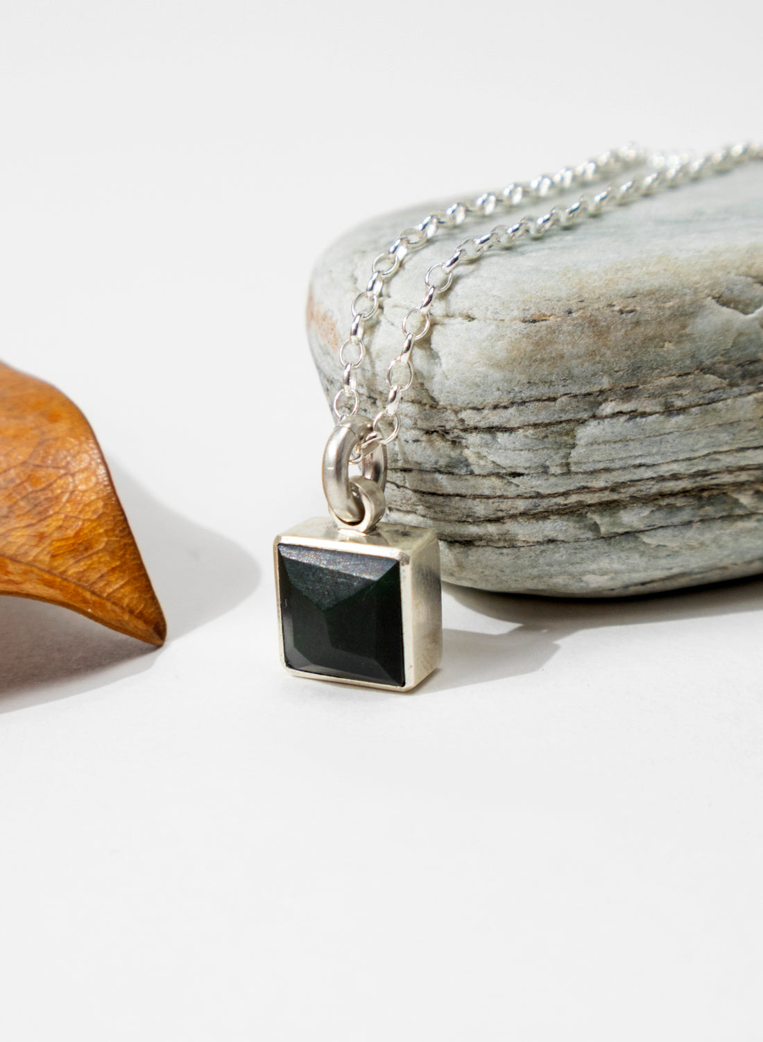 Faceted Geometric Pounamu Pendant