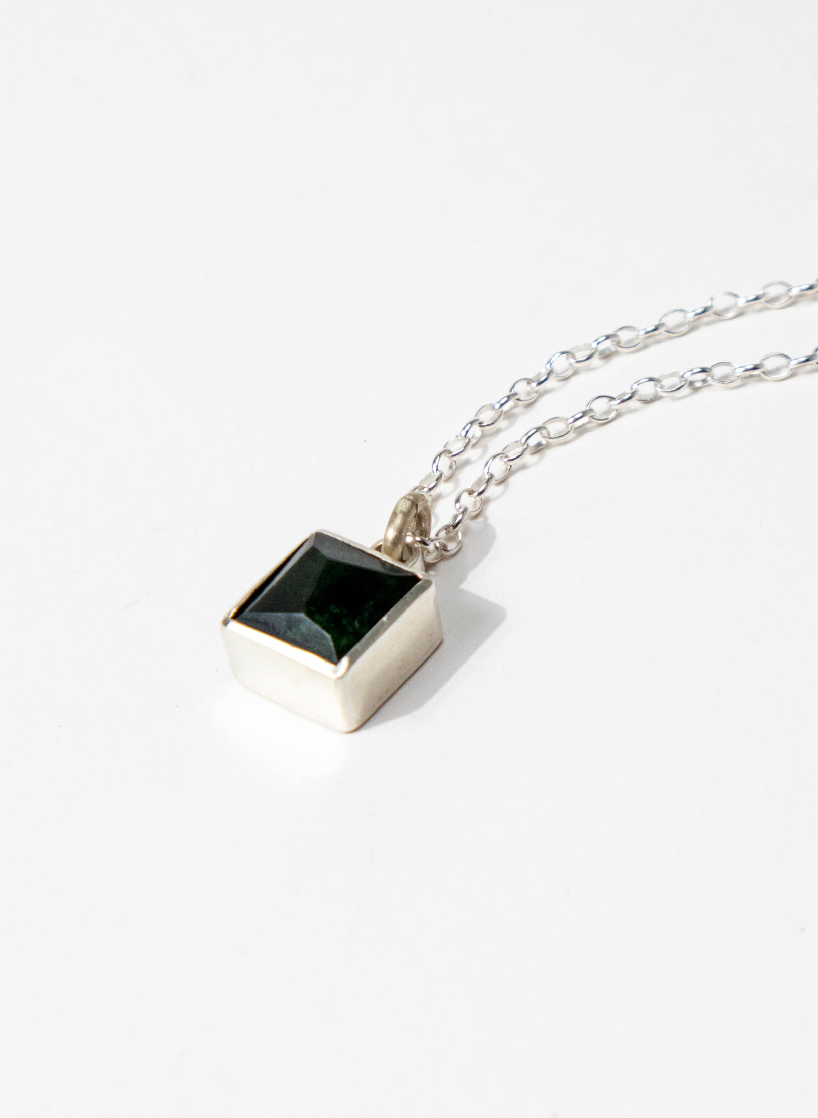 Faceted Geometric Pounamu Pendant