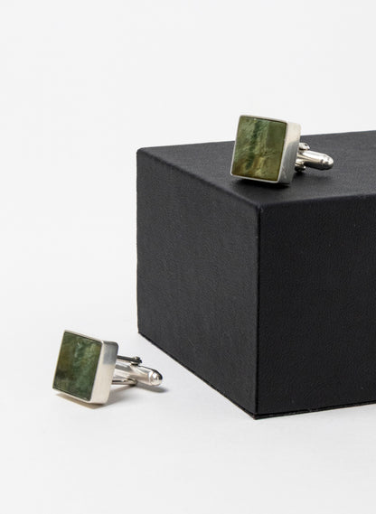 Square Cufflinks - Pounamu