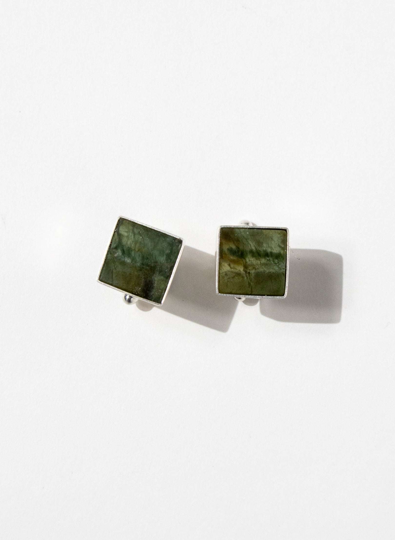 Square Cufflinks - Pounamu