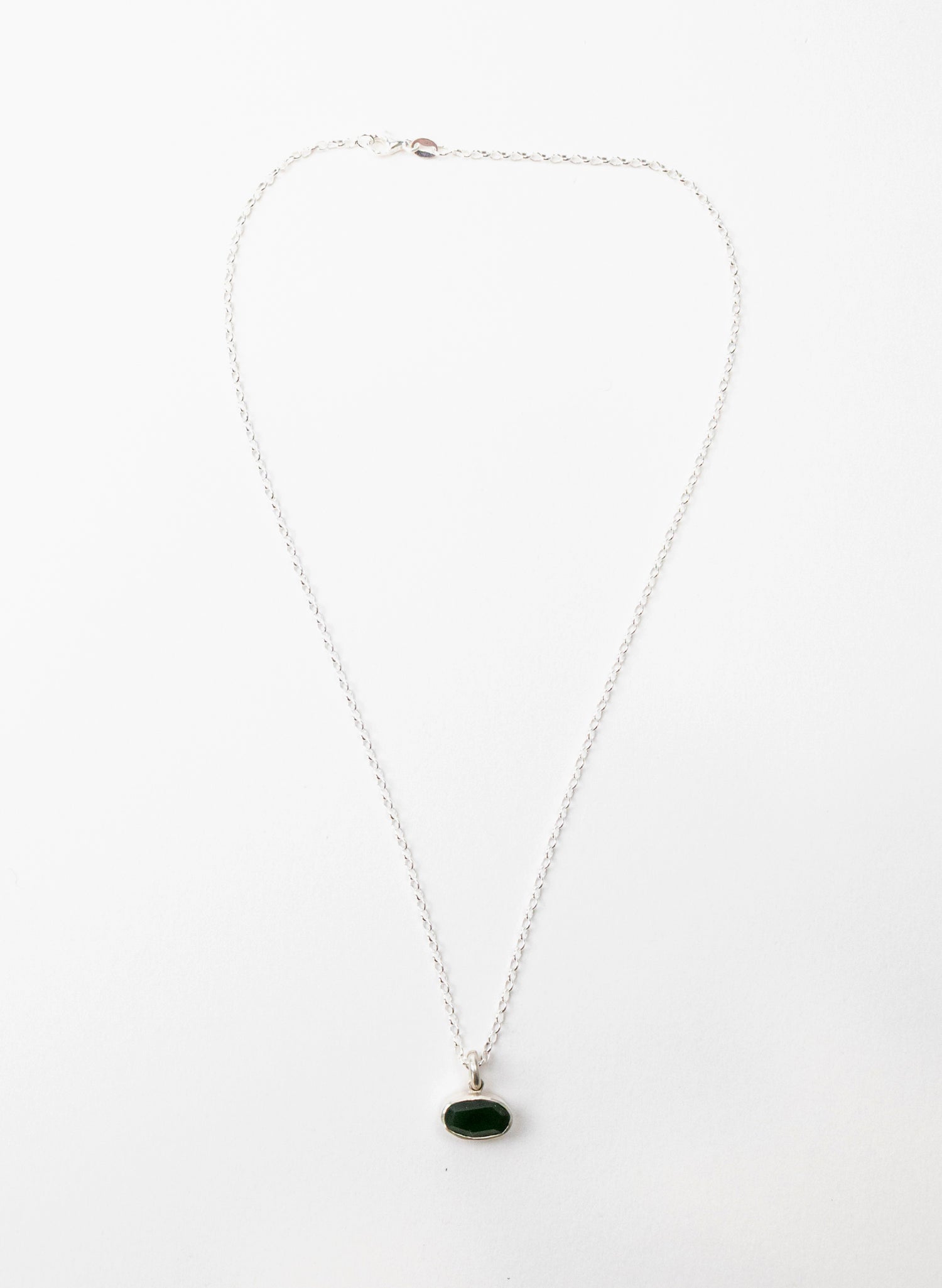Oval Faceted Pounamu Pendant