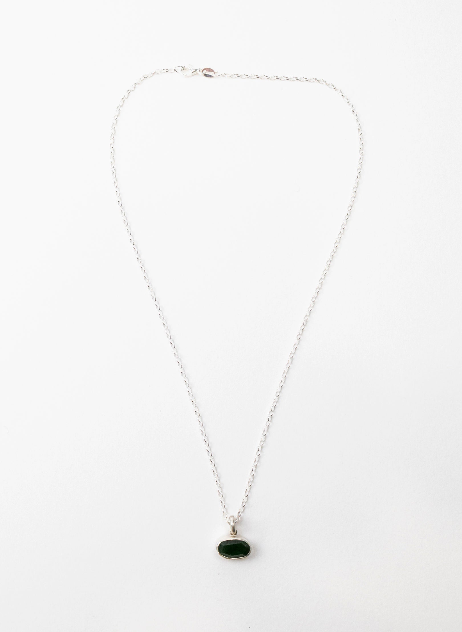 Oval Faceted Pounamu Pendant