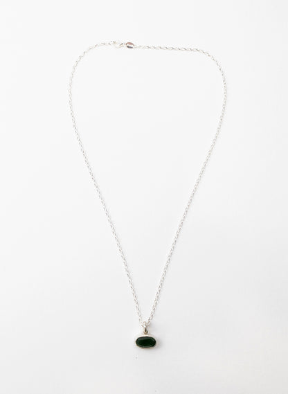 Oval Faceted Pounamu Pendant