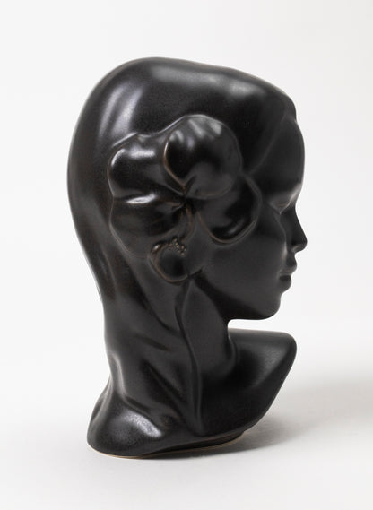 Vahine Porcelain Bust - Raisin Black
