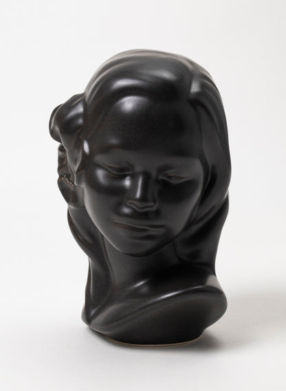 Vahine Porcelain Bust - Raisin Black