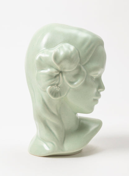 Vahine Porcelain Bust - Pistachio