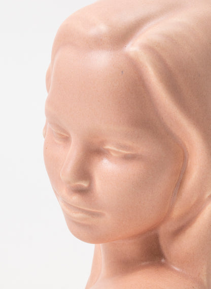 Vahine Porcelain Bust - Salmon