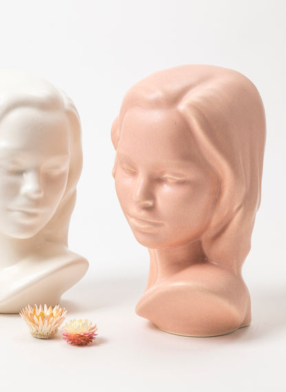 Vahine Porcelain Bust - Salmon
