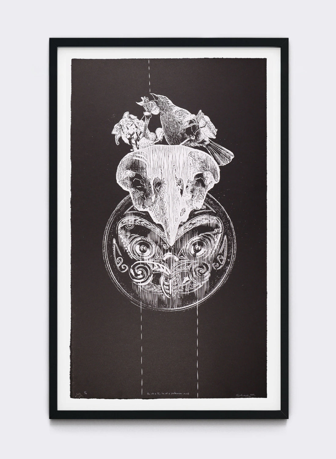 He rā e tō, he rā e putamai anō (A Day To Draw, A Day To Blossom Again) - Mixed Media Print | FRAMED