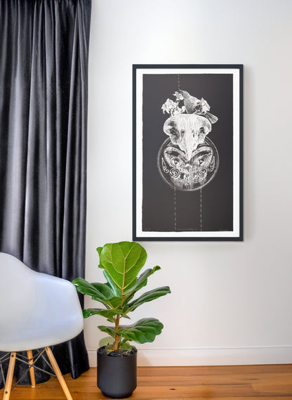He rā e tō, he rā e putamai anō (A Day To Draw, A Day To Blossom Again) - Mixed Media Print | FRAMED