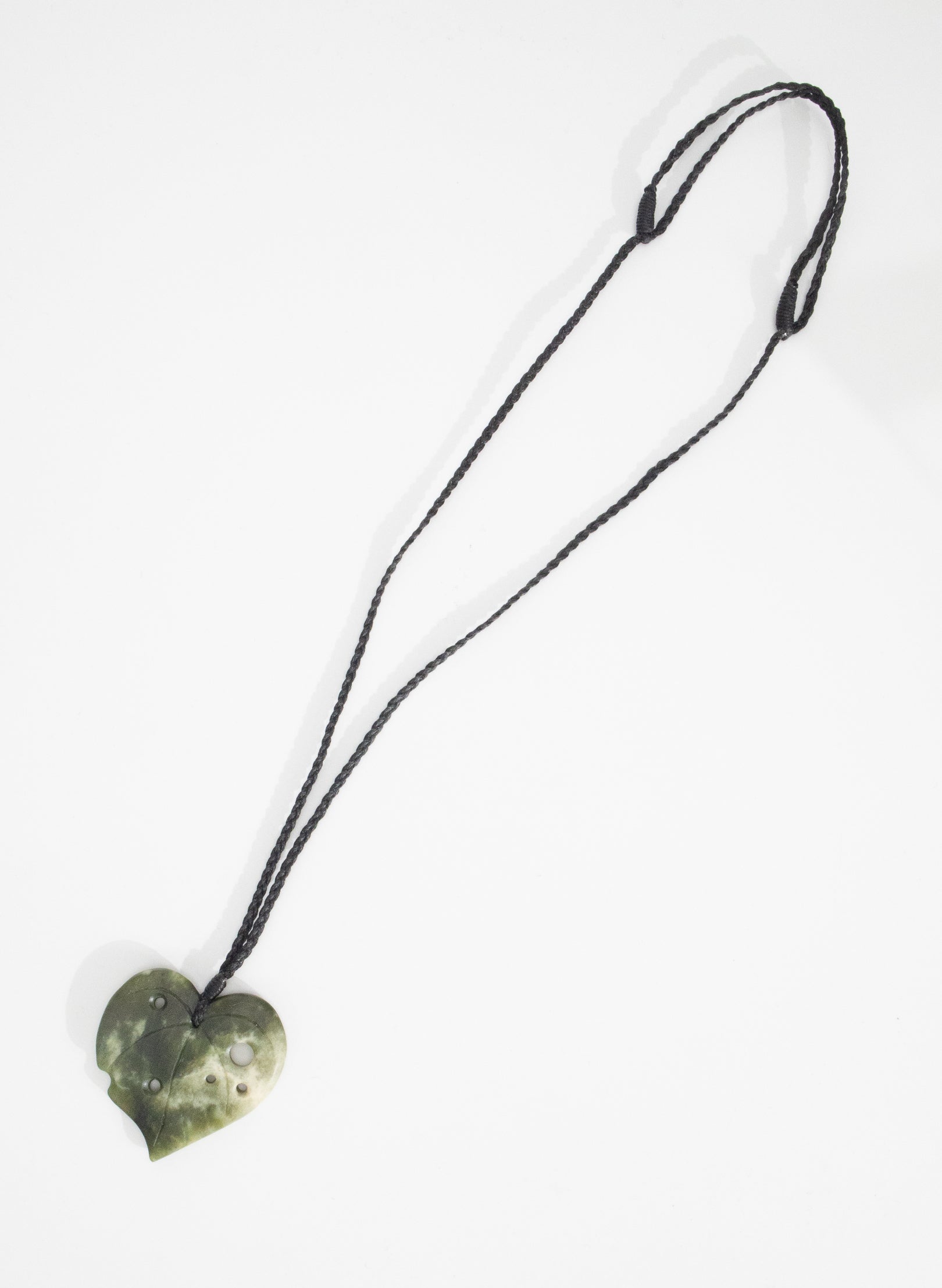 Pounamu Kawakawa Shaped Necklace - Southwestern Jade
