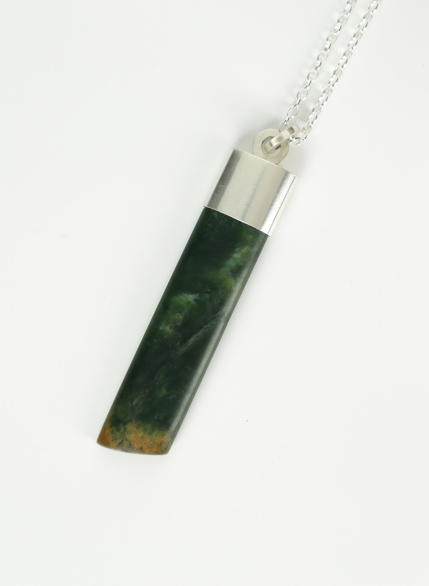 Sterling Silver Capped Pounamu Toki 