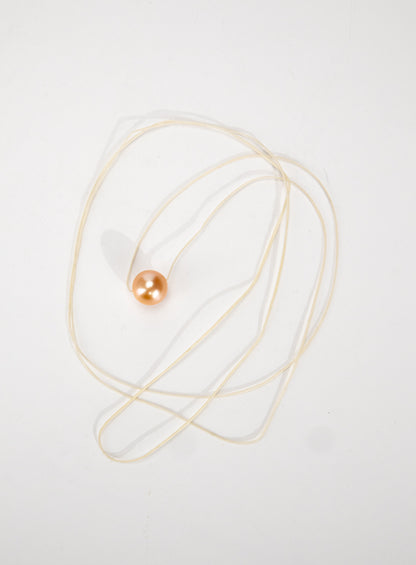 For Mum, you are a real pearl - Peach Necklace