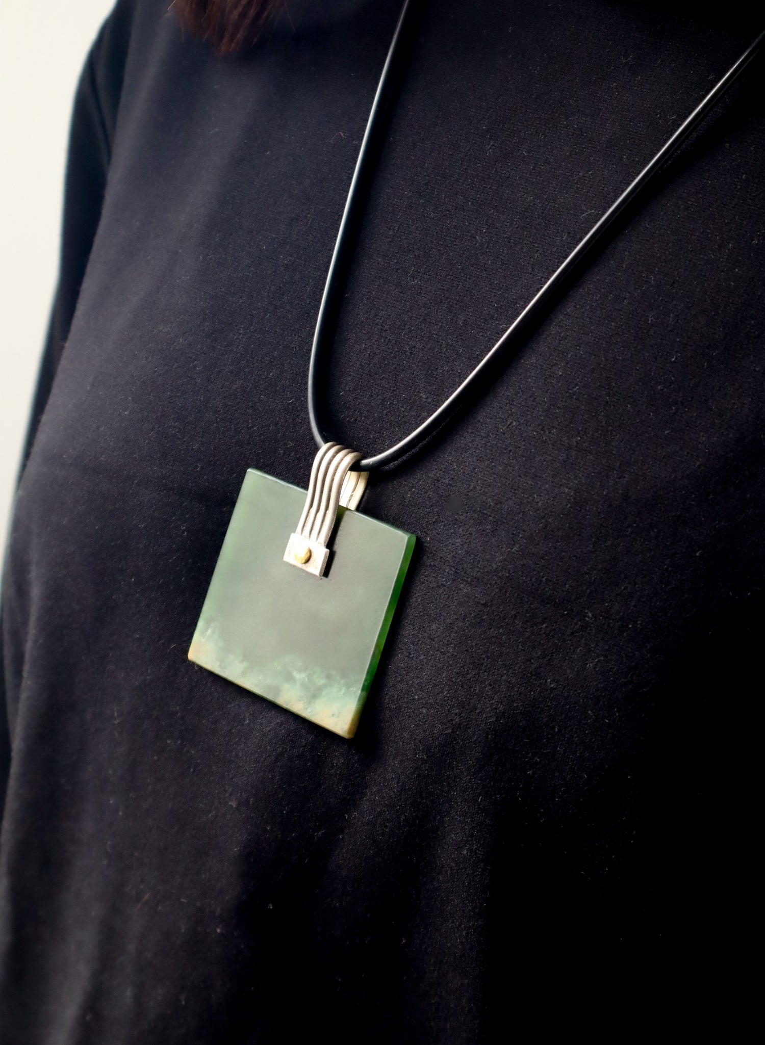 Pounamu, 24ct Gold and Silver Pendant