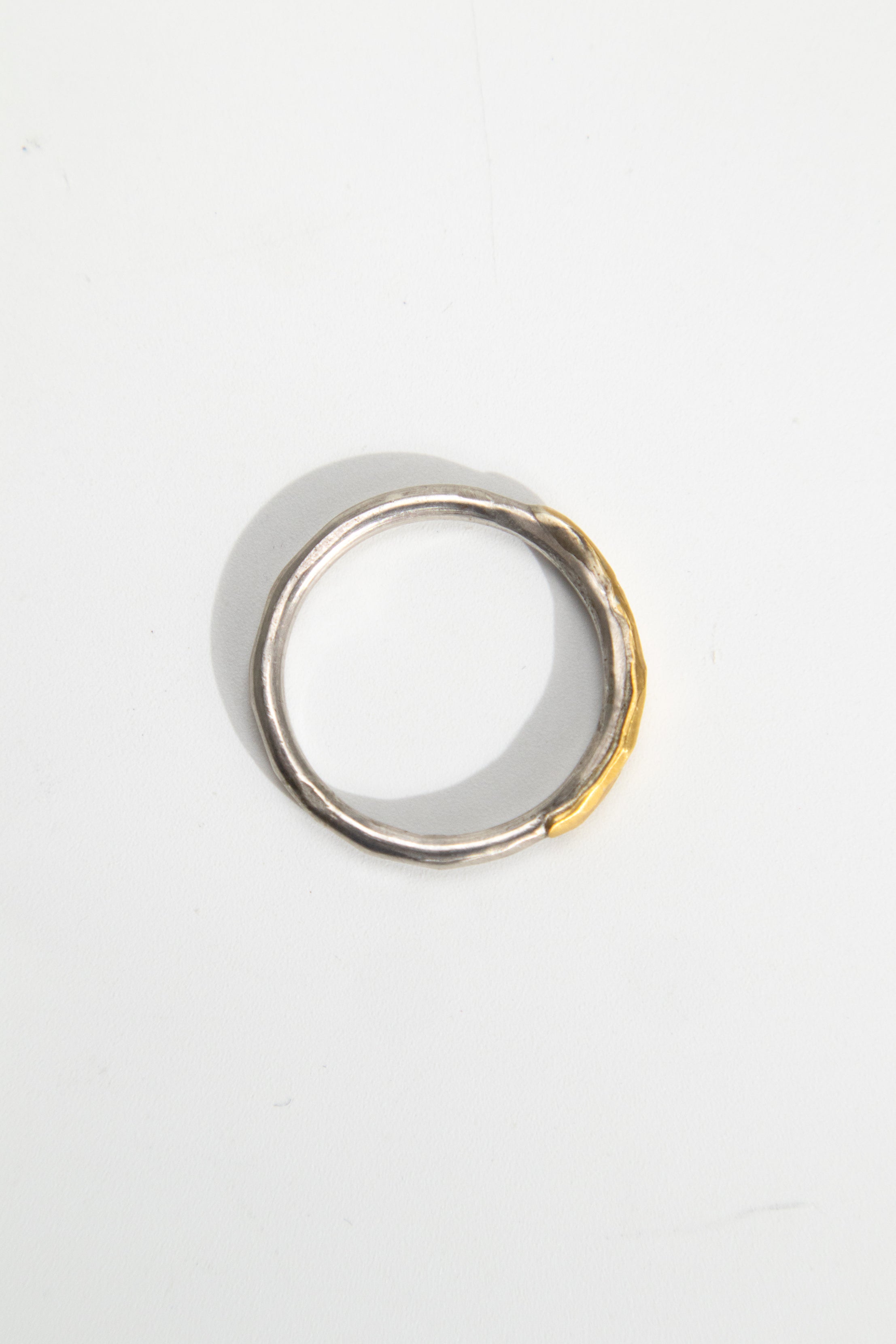 Eclipse Ring - Sterling Silver &amp; 24ct Gold