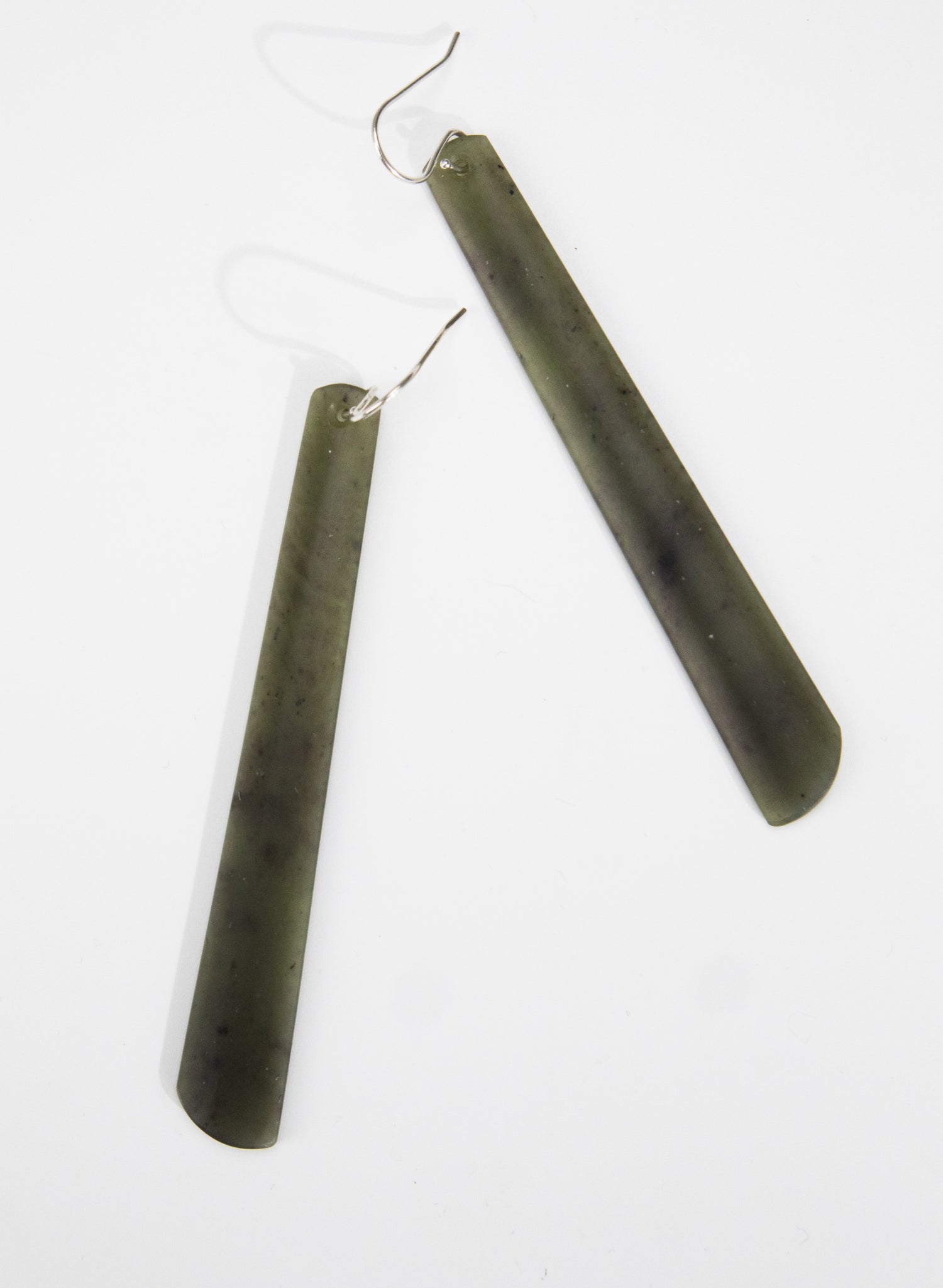 Pounamu Drop Earrings - Large