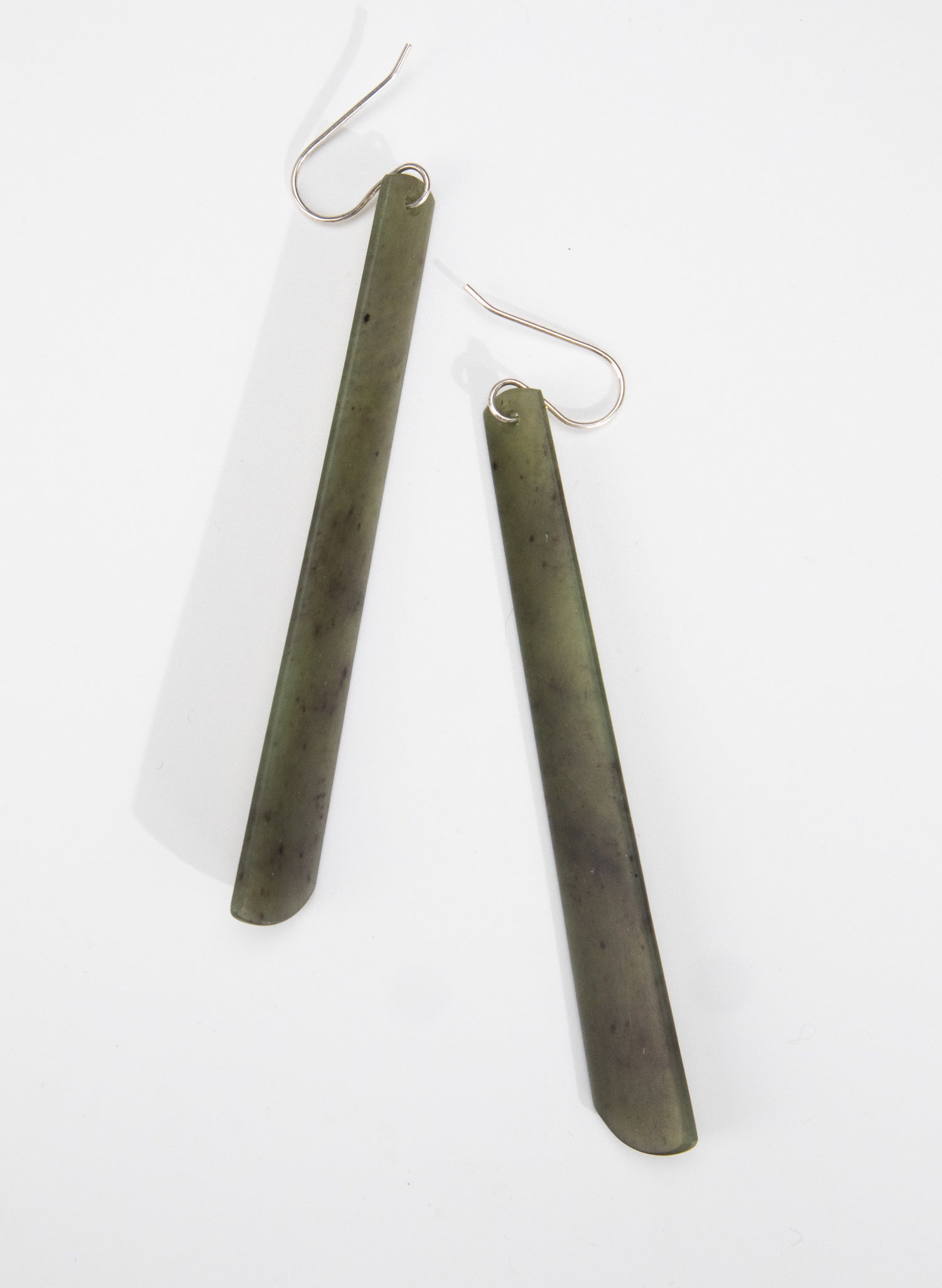 Pounamu Drop Earrings - Large
