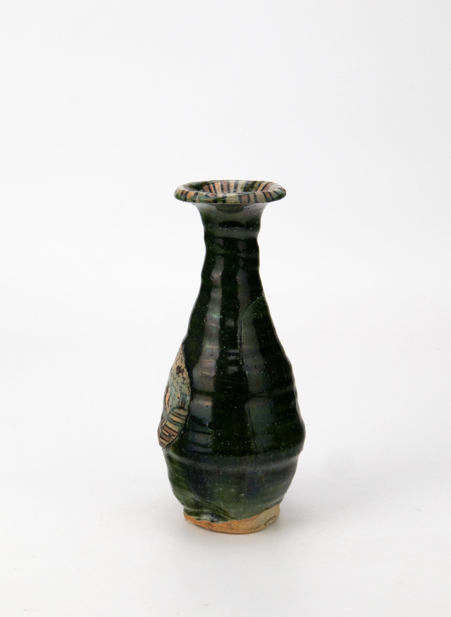 Oribe Sake Bottle Flower Vase
