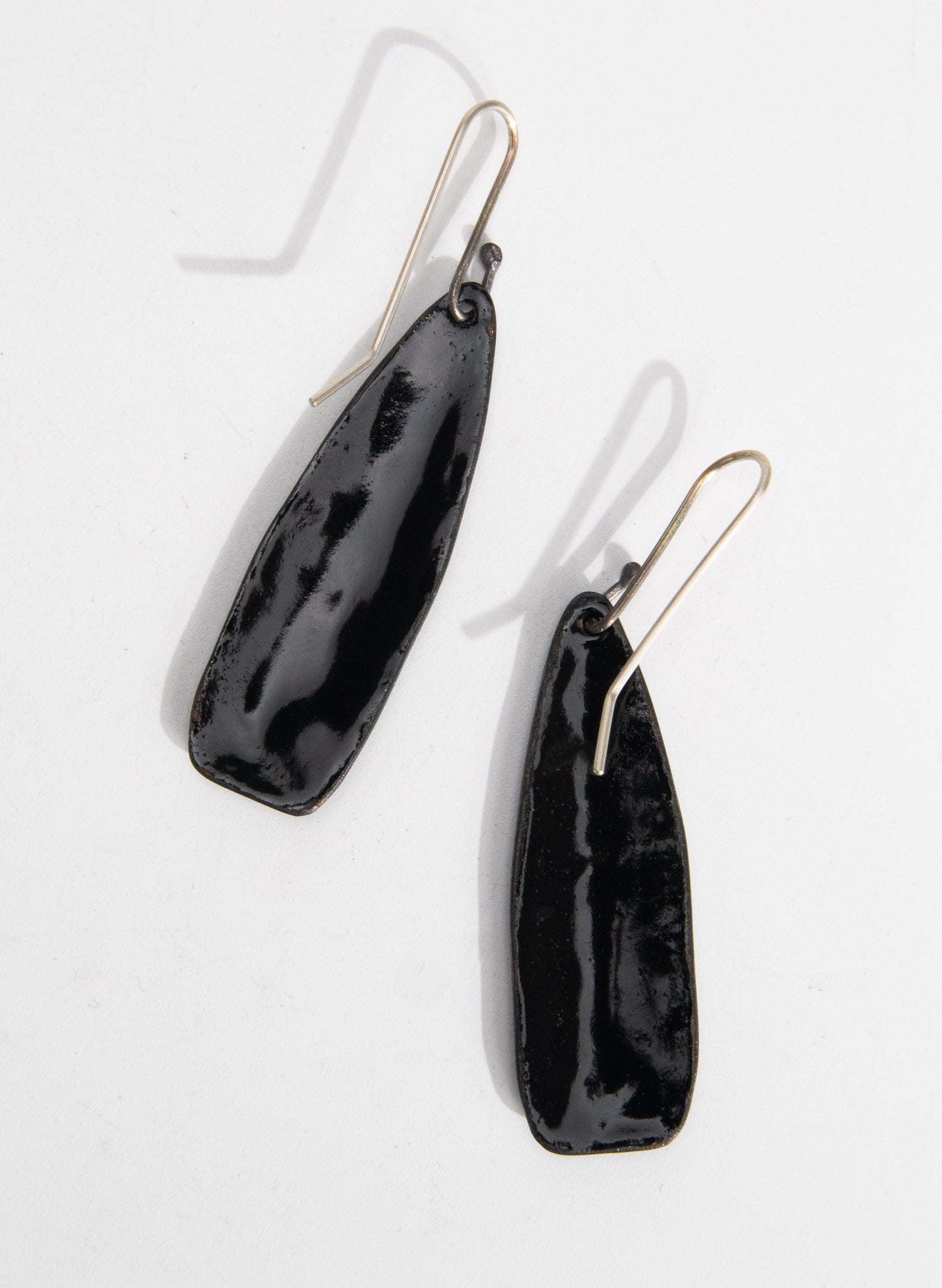 Basil Flow Enamel Earrings