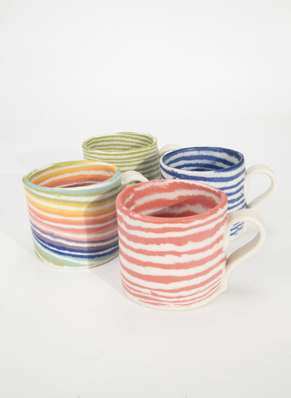 Nerikomi Red Mug - Medium