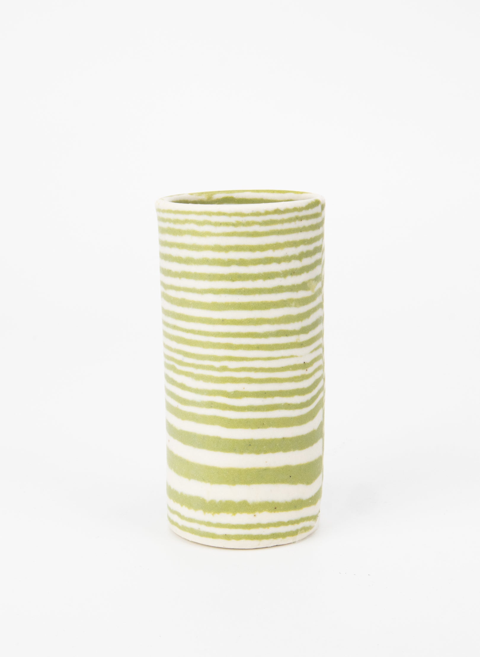 Nerikomi Green Skinny Tiny Vase