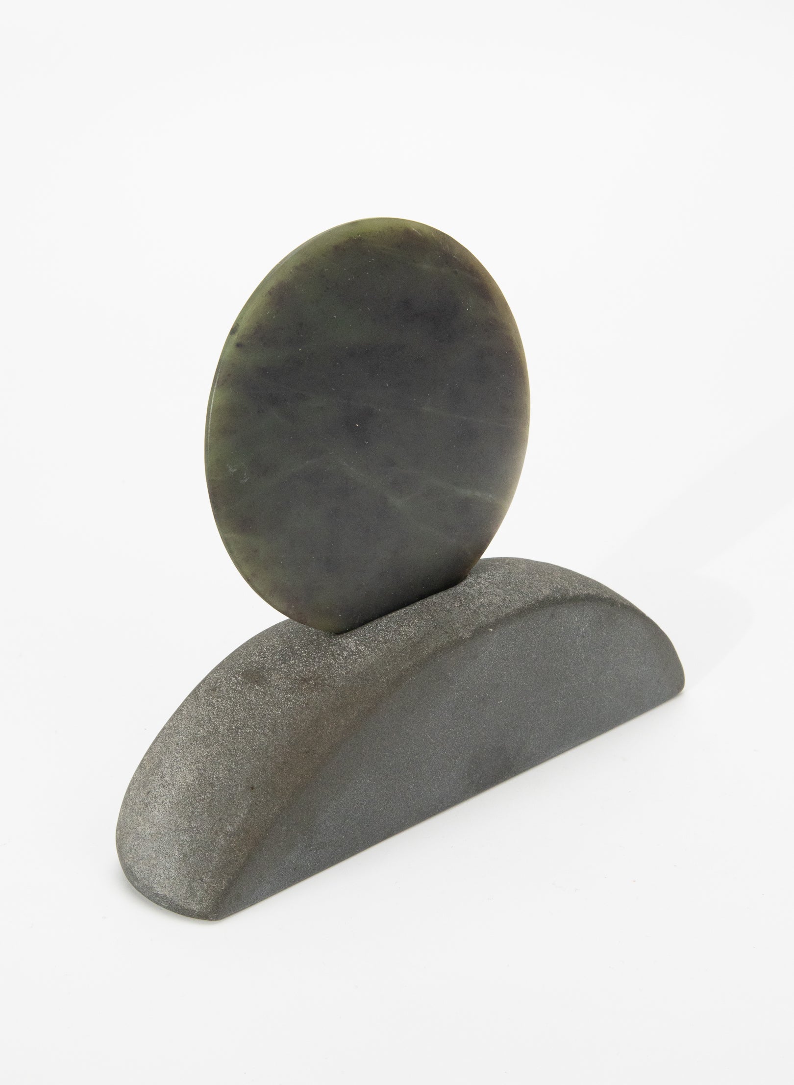 Pounamu Disc Sculpture
