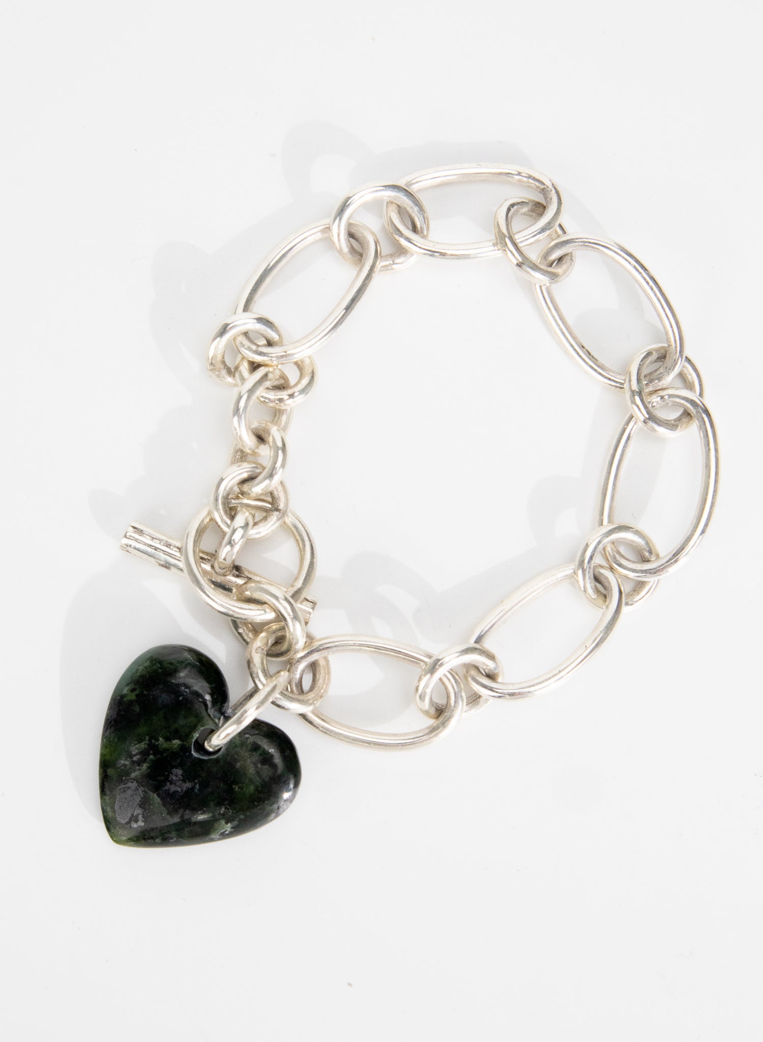 Big Green Heart Bracelet