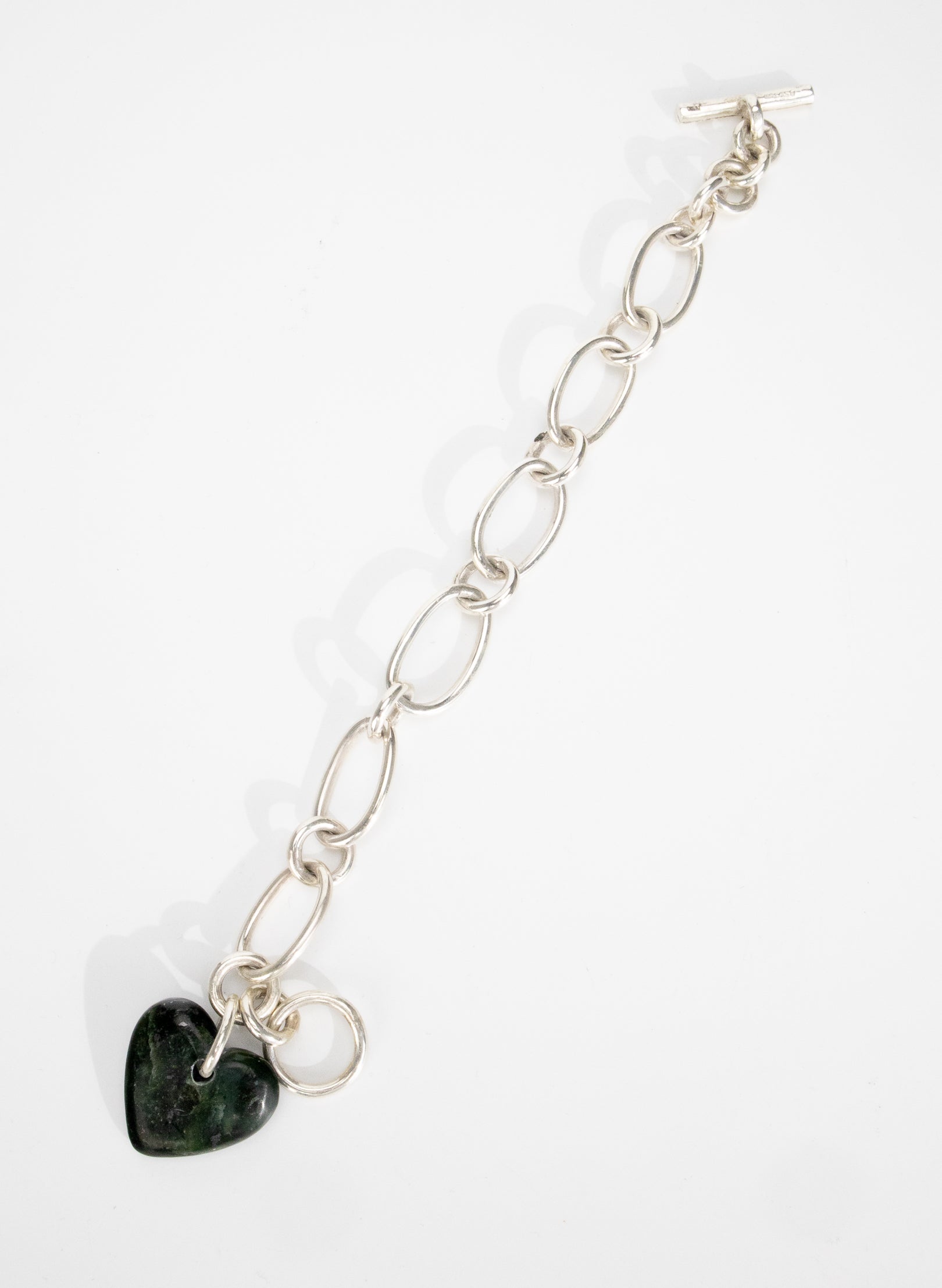 Big Green Heart Bracelet